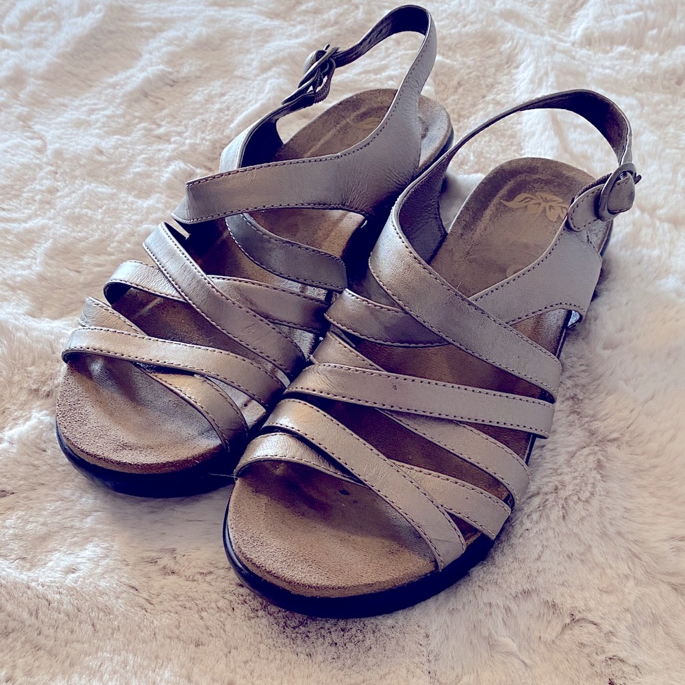 Dansko Strappy Bronze Comfort Sandals EU Size 37 or US 6.5-7
